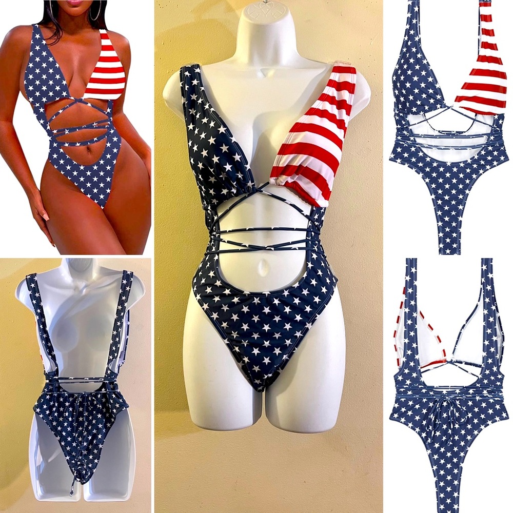 Cheeky High Leg One Piece Bikini Swimsuit